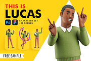THIS IS LUCAS | 3d character set, a Technology Illustration by As Good As Possible (Thumbnail 1 of 8)