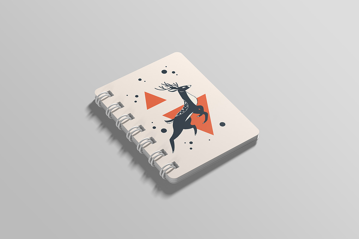 Spiral Notepad Mockup, a Magazine Template by AlkStudio (Photo 2 of 11)