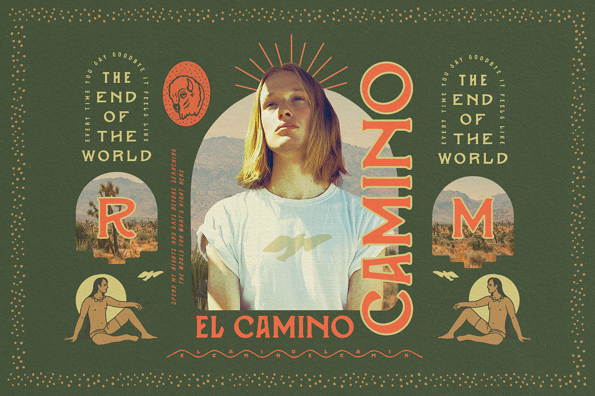 El Camino Font Collection + Extras, a Font by Opus Nigrum (Photo 3 of 20)
