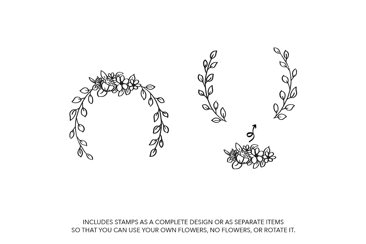 Wreath Builder Brush Set Procreate, a Brush Add-On by Nancy Ingersoll (Photo 4 of 7)