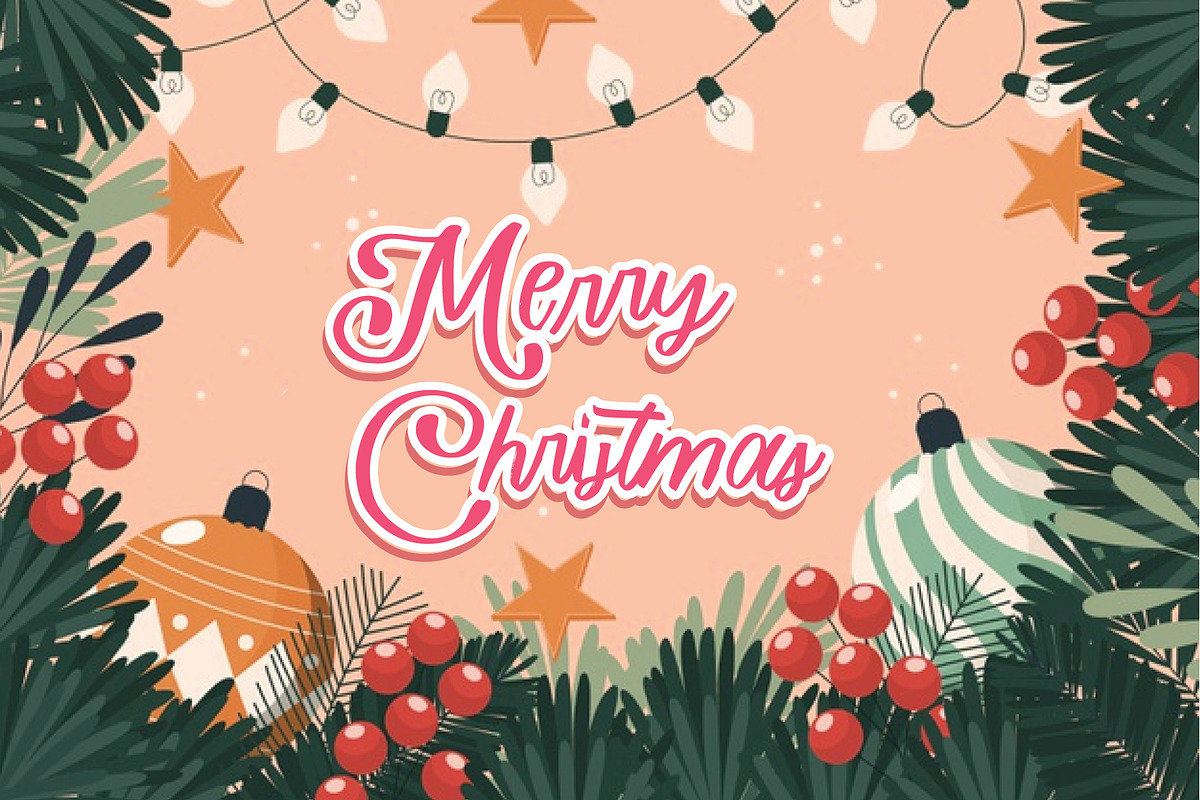 happy new year, a Script Font by Mariyana (Photo 4 of 4)