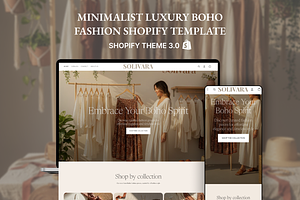 Solivara Boho Fashion Shopify Theme, a Shopify Template by AtelierDuVow
