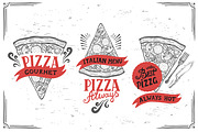 Pizza logo, food illustration, a Food Illustration by SpaceDuck (Thumbnail 2 of 2)
