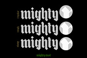 mighty dust - blackletter font, a Blackletter Font by madeDeduk (Thumbnail 4 of 6)