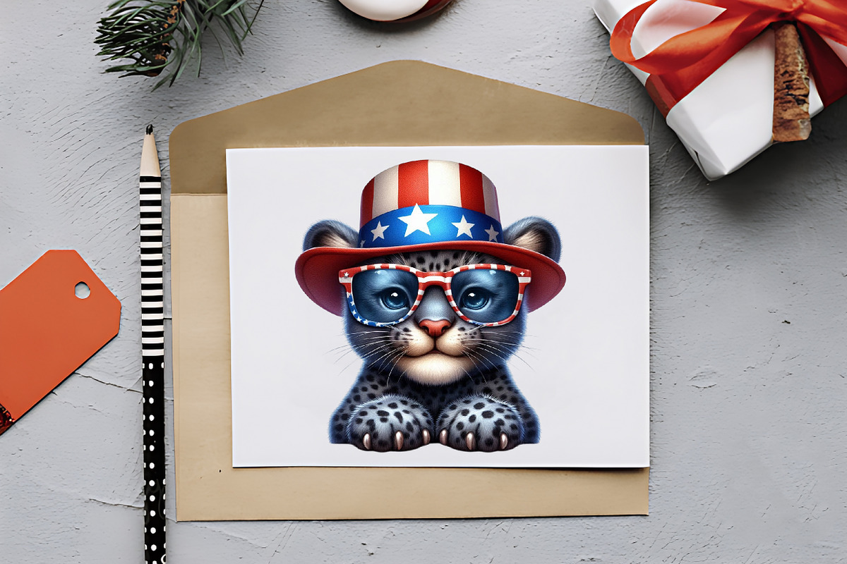 4th Of July Baby Animals Sublimation, an Animal Illustration by RobertsArt (Photo 6 of 6)