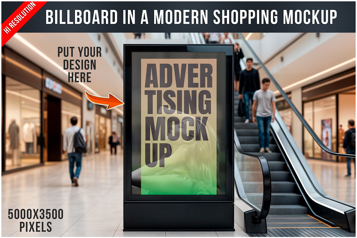 Billboard Mockup PSD, an Advertising Mockup by Bruno's Shop (Photo 1 of 4)