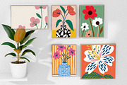 Abstract Flower Prints Set, a Wallpaper Graphic by Helospace (Thumbnail 6 of 10)