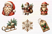 Rustic Wooden Christmas Clipart, an Illustration by CreationArt (Thumbnail 3 of 5)