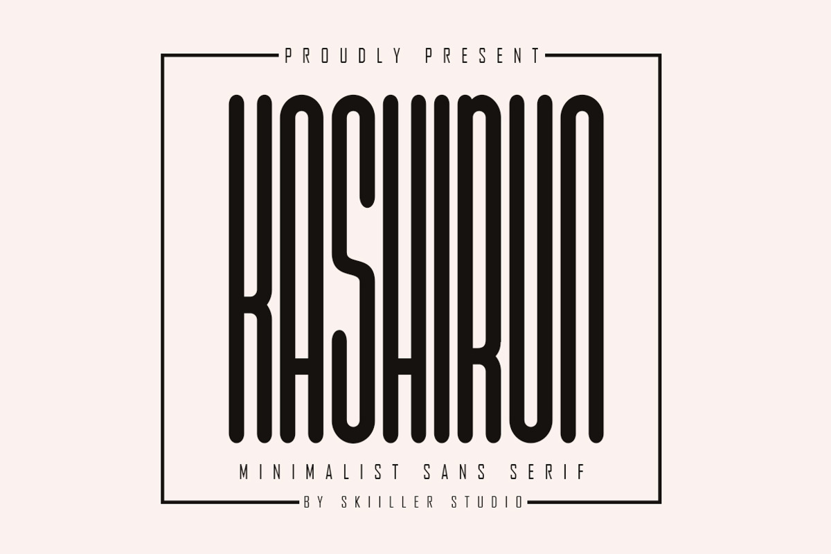 Kashirun - Minimalist Sans Serif, a Sans Serif Font by skiiller studio (Photo 1 of 9)