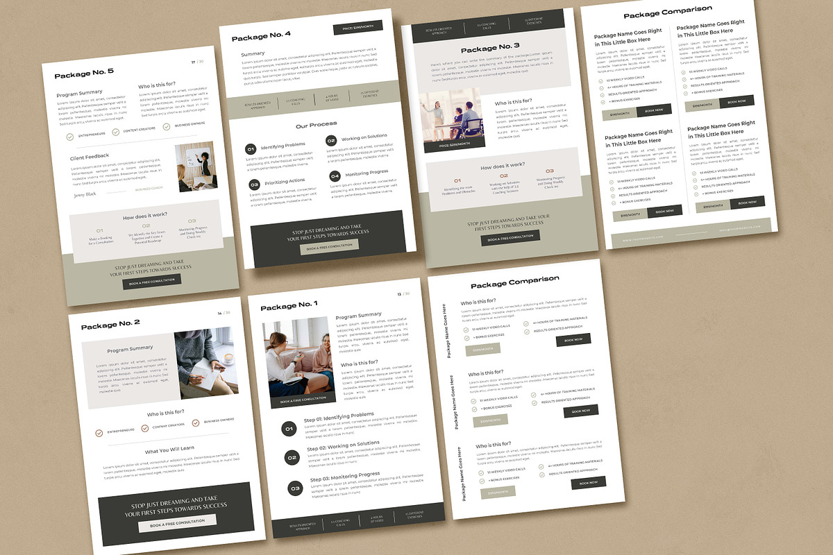 Coaching Client Welcome Kit, a Marketing Template by AndrewPixel