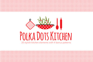PolkaDot Kitchen Clipart & Patterns