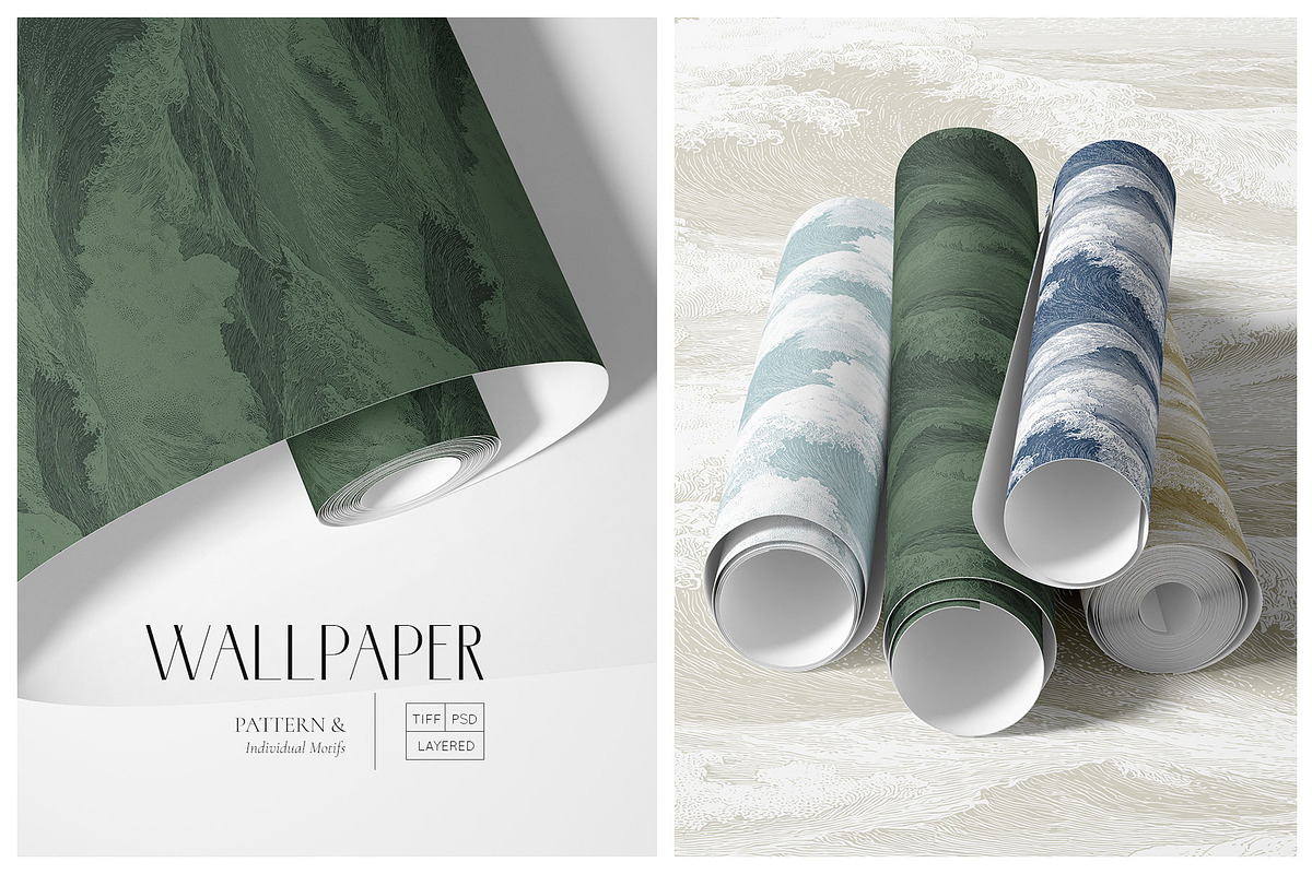 Kuroshio | Japandi Wallpaper Print., a Wallpaper Graphic by TSTUDIO (Photo 8 of 8)
