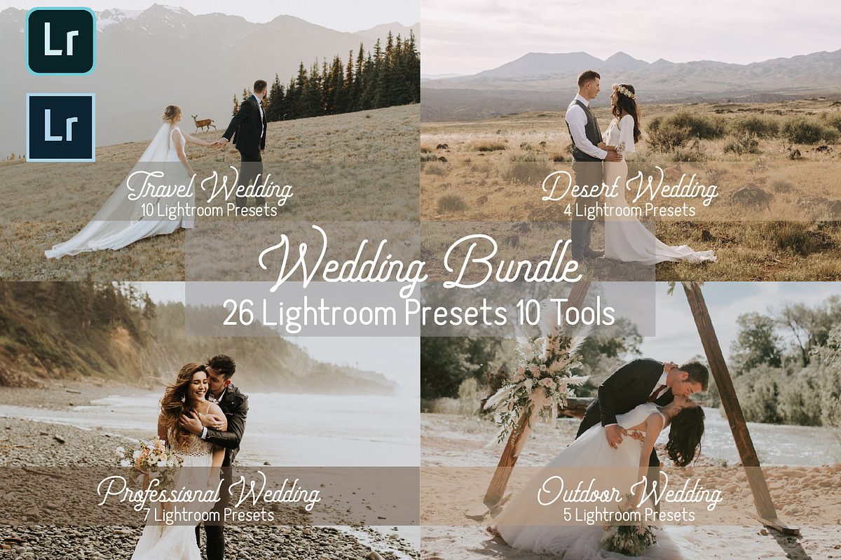 Wedding Bundle Lightroom Presets, an Action Add-On by Jake & Meg (Photo 1 of 8)