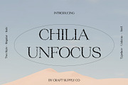 Chilia Unfocus, a Serif Font by Craft Supply Co. (Thumbnail 1 of 8)