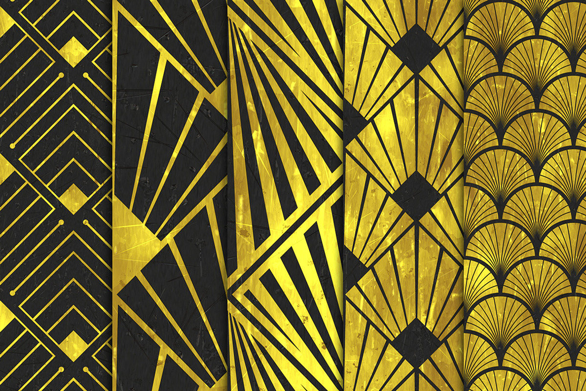 Art deco backgrounds, a Background Graphic by dotstudio (Photo 3 of 9)