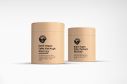 Kraft Cylindrical Tube Package Box, a Packaging Mockup by Ram Studio LLC (Thumbnail 10 of 16)
