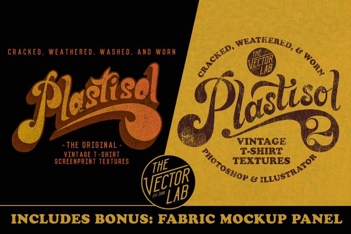Plastisol 1&2 T-Shirt Texture Bundle, a Texture Graphic by TheVectorLab (Photo 1 of 10)