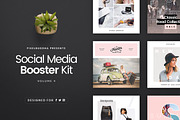 Social Media Booster Kit 4, a Social Media Template by pixelbuddha.net (Thumbnail 1 of 7)