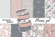 Planner Girl Pattern, a Pattern Graphic by GlamArtZhanna (Thumbnail 4 of 6)