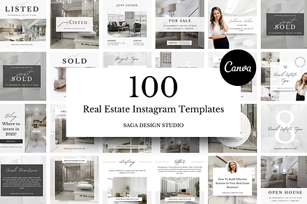Real Estate Instagram Template Canva