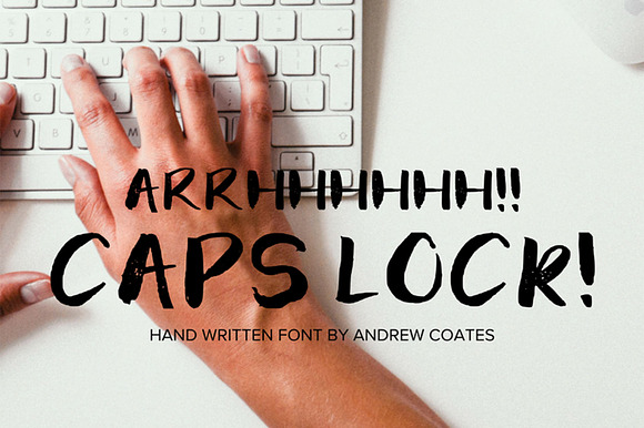 ARC CAPS LOCK - Handwritten Font preview 6