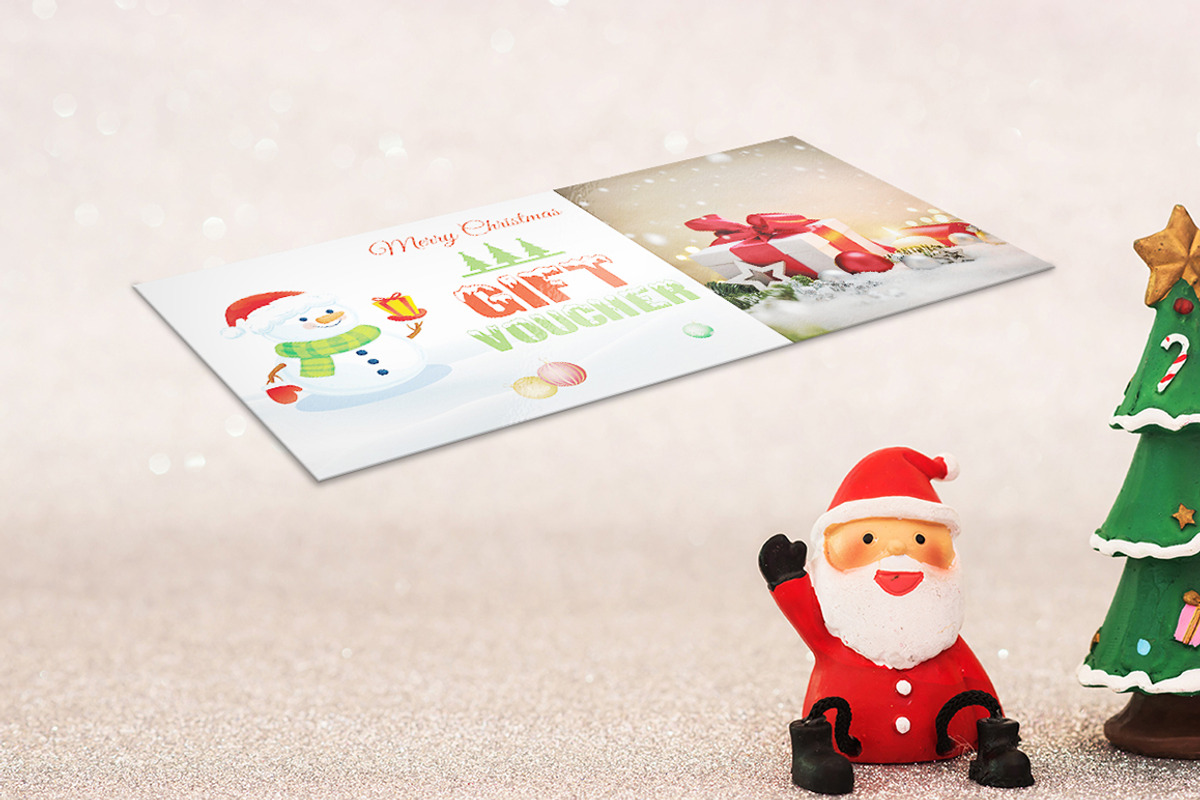 Christmas Gift Voucher V-01, a Card Template by Rimana_Templatehive (Photo 2 of 4)