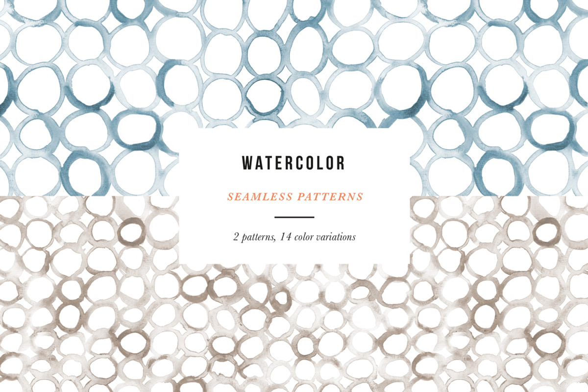 Watercolor circles, a Pattern Graphic by Magnia (Photo 1 of 5)
