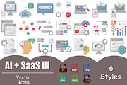 AI and SaaS Vector Icons Collection, a Solid Icon by Vector Portal (Thumbnail 1 of 6)