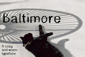 'Baltimore' Cozy Warm Font