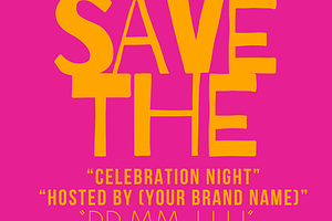 Modern Save the Date Template Bundle, a Templates & Theme by Studio LL