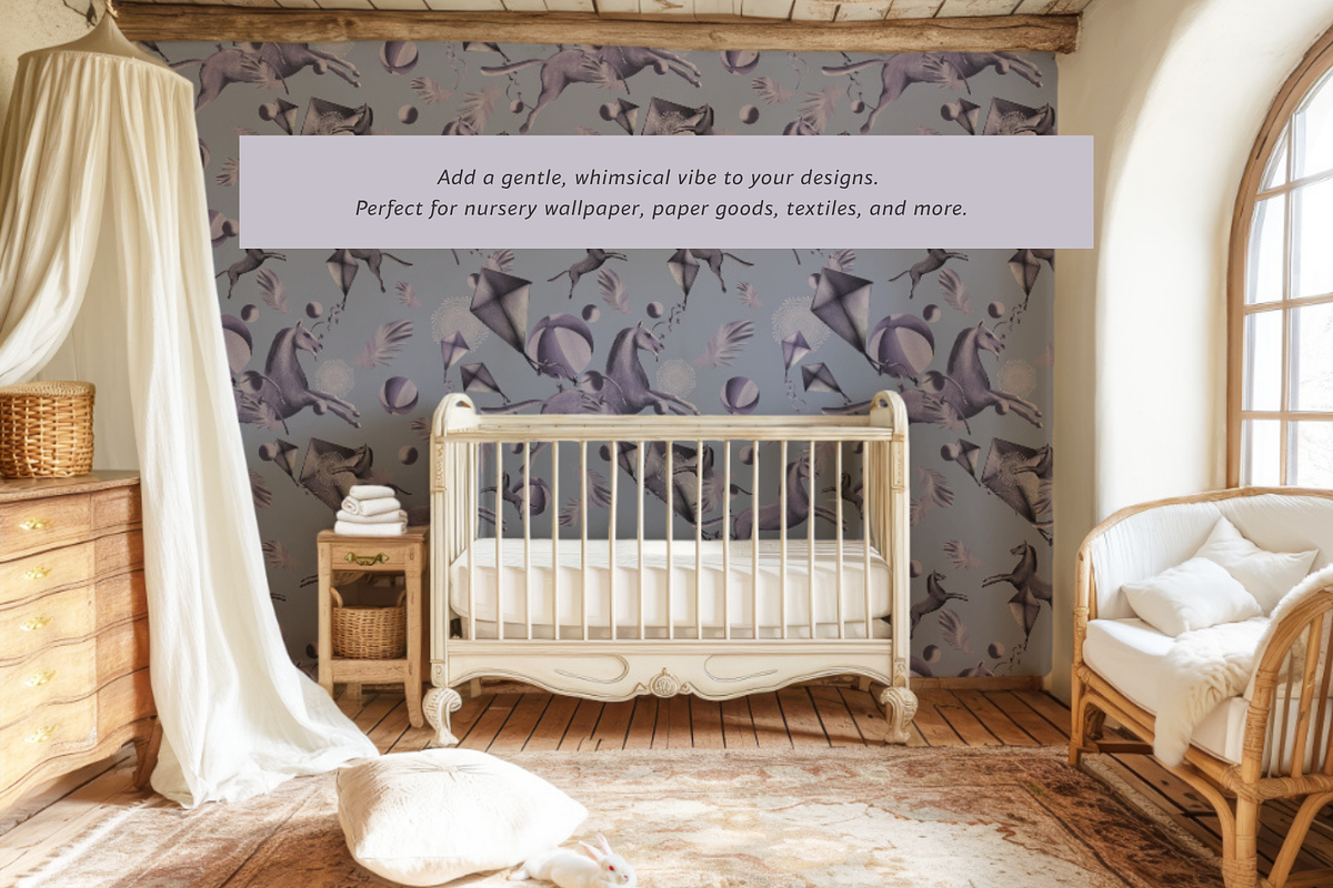 Sweet Dreams Clipart & Patterns, a Decorative Illustration by StudioLapis (Photo 4 of 6)