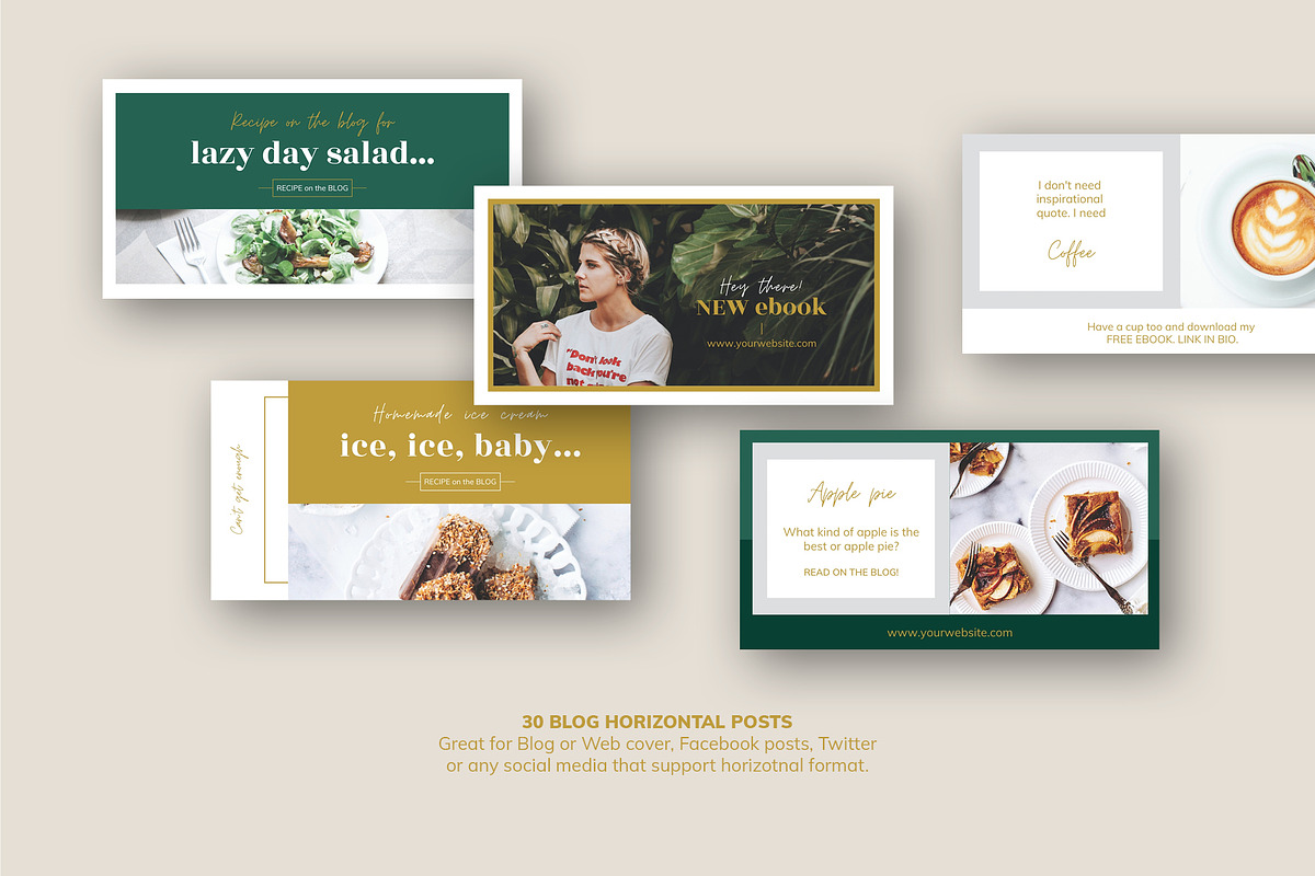 Social Media Bundle/ CANVA,Photoshop, a Social Media Template by Mirazz (Photo 6 of 13)