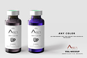 Amber Glass Vial Mockup, a Packaging Mockup by pmvch (Thumbnail 6 of 11)