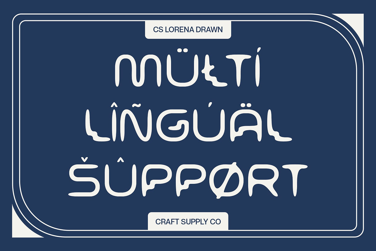 CS Lorena Drawn, a Sans Serif Font by Craft Supply Co. (Photo 4 of 8)