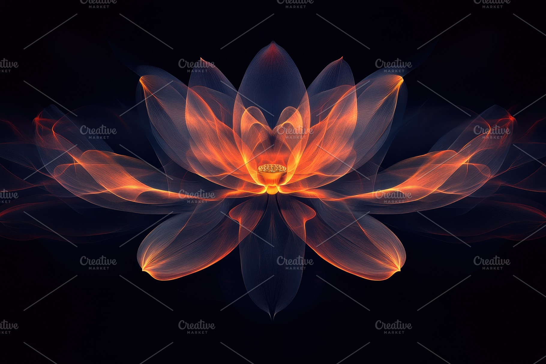 Elegant lotus flower in an AI, a Photo by Pavel_design