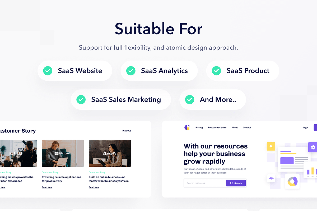 Growthly - SaaS Analytics Web UI Kit, an UI Kit Template by dhuhacreative (Photo 3 of 8)
