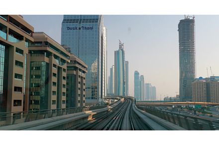 monorail Metro In Dubai, United Arab, a Transportation Photo by Our Amazing World
