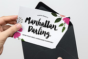 Manhattan Darling Typeface + BONUS, a Script Font by Callie Rian & Co. (Thumbnail 2 of 6)