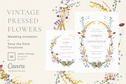 Vintage Floral Wedding Invite Bundle, an Invitation Template by Wedding Whippet (Thumbnail 1 of 10)