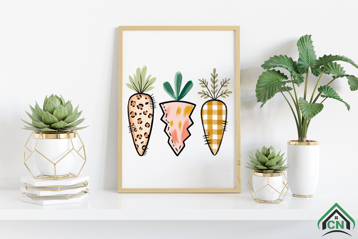Whimsical Carrot Easter PNG, an Illustration by Craft Nest (Photo 3 of 4)