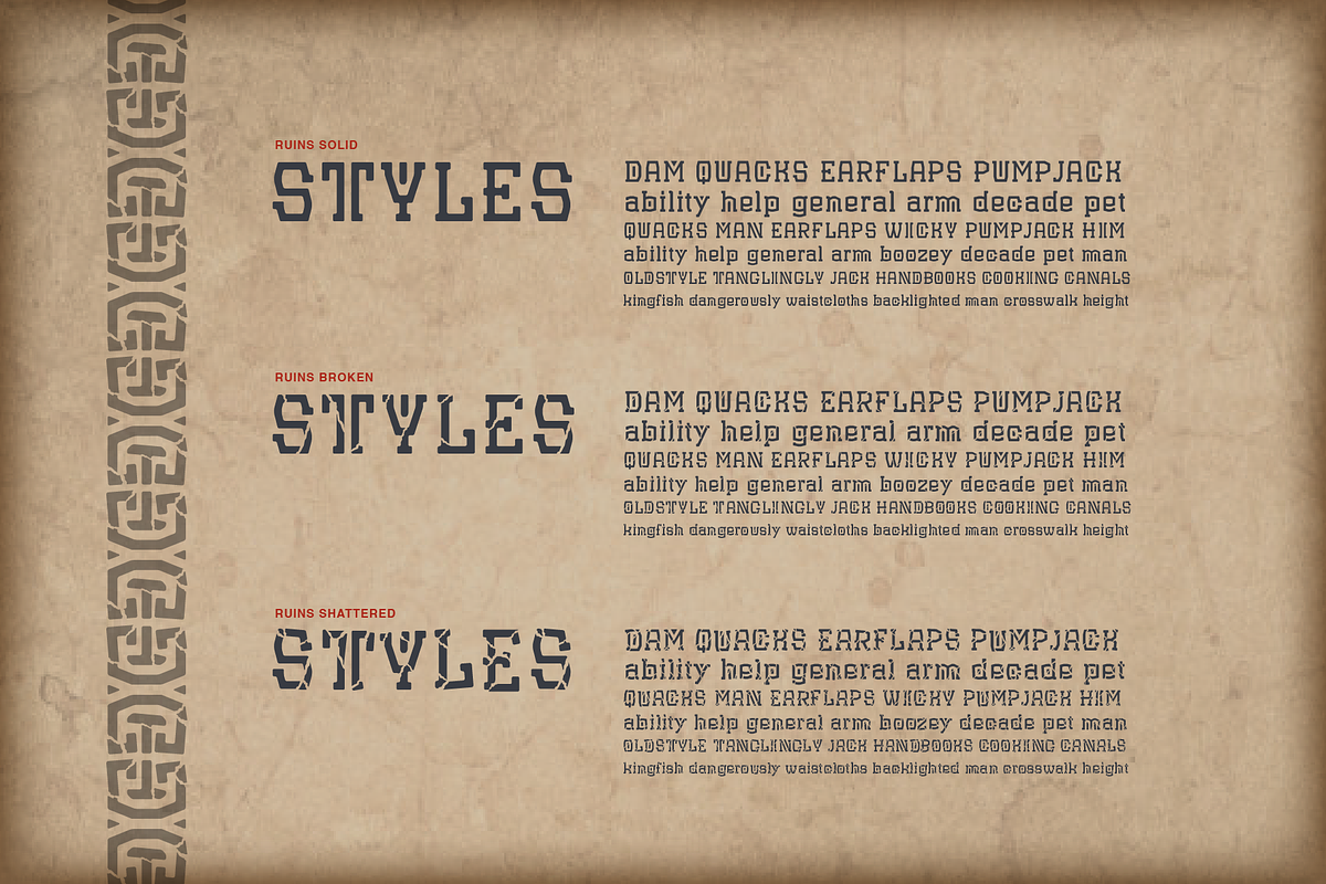Ruins, a Slab Serif Font by Foundry73 (Photo 3 of 6)