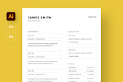 Minimal CV in A4 / Us letter Size, a Resume Template by Filip Studio (Thumbnail 2 of 4)