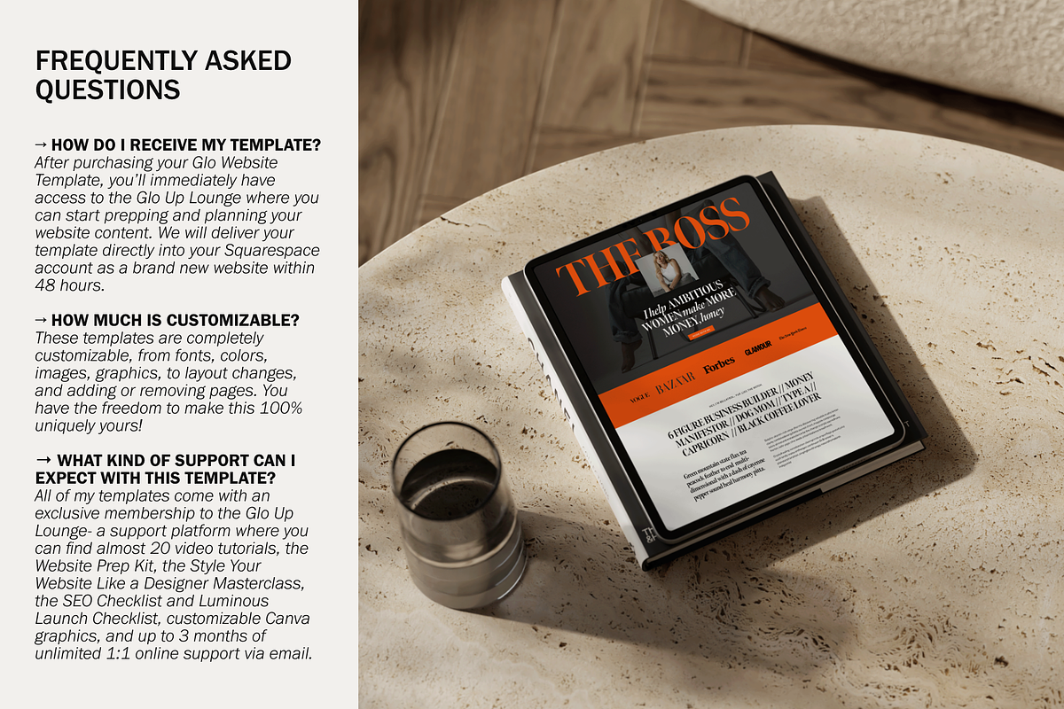 Business Coach Website Template, a Squarespace Template by Glo Design Studio (Photo 10 of 10)