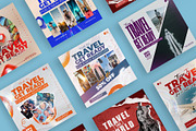 Travel and tour social media posts, a Social Media Template by graphic bakers (Thumbnail 3 of 4)