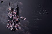 Violet Floral Birds Pattern, a Pattern Graphic by paper aesthetic (Thumbnail 2 of 9)