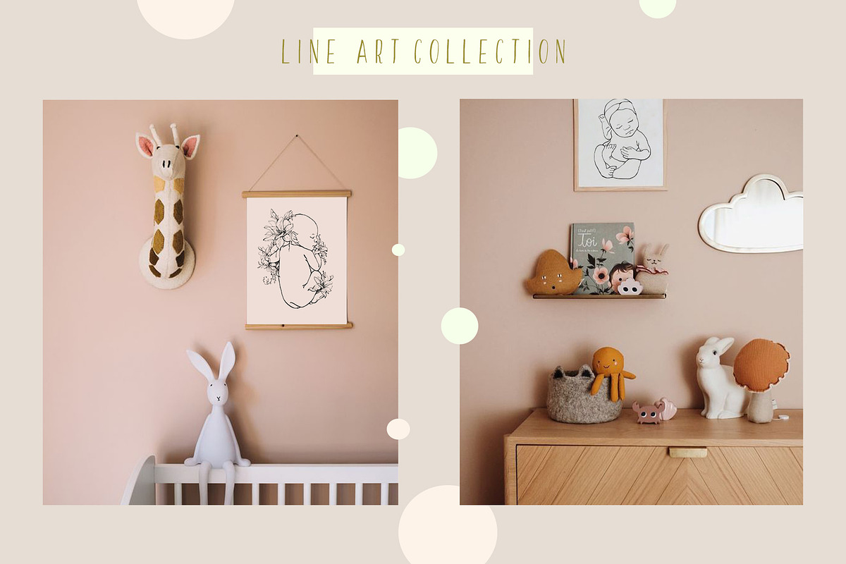 MOM&BABY line art collection, an Object Graphic by Natalia Tugova (Photo 6 of 7)