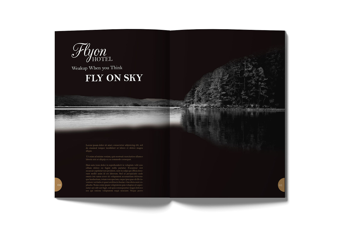 Flyon Brochure Photoshop Template, a Brochure Template by ORCOLOR (Photo 7 of 13)