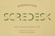 SCREDESK - serif font, a Sans Serif Font by CHIMERA (Thumbnail 1 of 10)