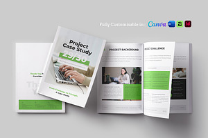 Project Case Study Template, a Brochure Template by Designsoul14