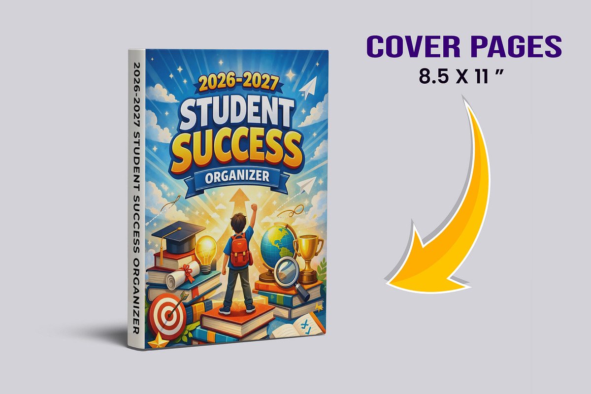 Student Success Organizer 2026–2027, a Stationery Template by Designmela01